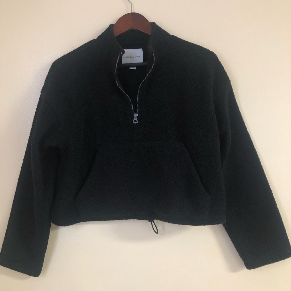 American Eagle Outfitters Women Black Fleece XS